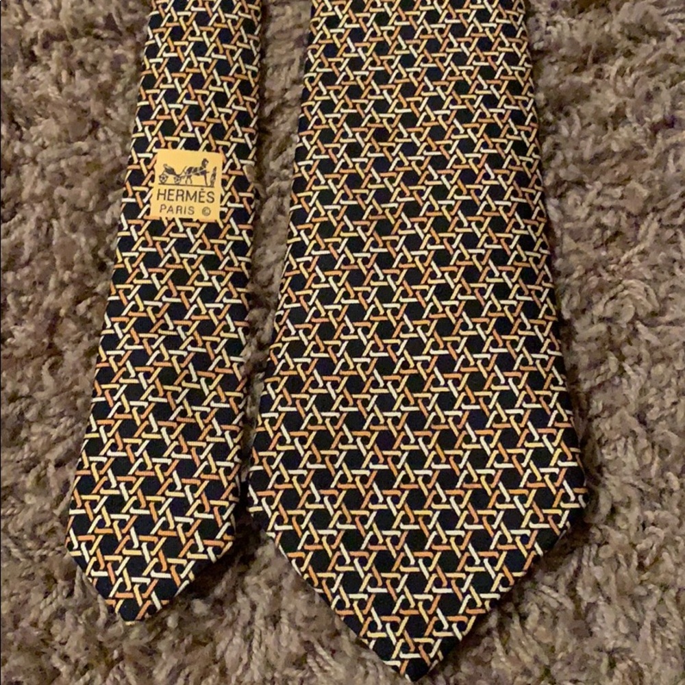 Herms Tie - Euc - image 1